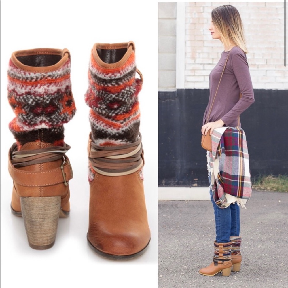 Steve Madden Tolteca Southwest Aztec boho leather Boots size 7.5 - Picture 1 of 11